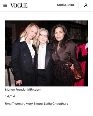 Sarita Choudhury Instagram - @lanvin hosts screening of Sophie’s Choice, for its 40th anniversary. My heart breaks again