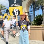 Sasha Alexander Instagram - I have been a member of @sagaftra since 1998. I remember by father taking me to pay my first dues. This union has helped support me for so many years, from making sure everyone is taken care of properly on set to keeping track of residuals checks. The pride I felt walking today with my fellow actors and @wgastrikeunite @wgawest writers is everything. I get it, the economics have changed, technology is moving too fast, but one thing that will not change is the soul of the artist. The desire, experience and talent to tell stories begins right here. No computer will ever replace what we can do. So let’s find a path to make the economics work & take care of the talented humans that have worked for so long in this biz so we can all thrive & live a life of creativity as well. I know we can get there. 🙏 #sagaftrastrike