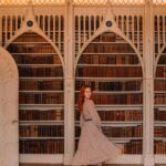 Sasha Alsberg Instagram - Just a girl with a camera and a bag full of books ❤️ 📸 by Thomas x @aclotheshorse 📍 @strawbhillhouse 👩🏻‍🦰 @halohairextensions (the best halo hair to add fullness for us thin haired girlies!) #strawberryhillhouse #booknymph #londonlife #lightacademia #bookstagram #shelfie #library