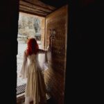 Sasha Alsberg Instagram - The princess in the tower…a love story or a life sentence? 🖤 #cuedramaticmusic • • • I am in absolute awe with how these photos turned out. Stephen and Sara from @manorandmaker truly captured the vision! See that stunning layered skirt? Well, Sara made it in about 2 minutes with just pins holding it together. Just wow! #OfWhimsicalMoments #everydaymagic #TheHappyNow #chateaucore #quietinthewild #redhead #france #southoffrance #frenchcountryside #historicaldress #periodfashion #cottagecore #littlewanderersdiary #folkandstory #booknymph #bookstagram #authorsofinstagram #writingretreat #frenchchateau #medevielfashion
