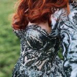 Sasha Alsberg Instagram - 👑 She never cared for a crown. She preferred a sword. 🗡️ this dress makes me feel like I stepped off the pages of a book. I wonder what the title would be…. Dress: @aclotheshorse’s from @chotronette (SO BEYOND STUNNING!) Photo by: @friendofthekingfisher #ireland #ladyknight #romanticacademia #womenwithswords #darkacademia #booktok #tog #fantasybooks #fairycore #faerie #visitnorthernireland