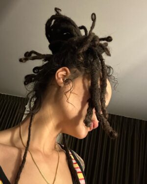 Sasha Lane Instagram - back to mirrors but we added hot sockkeees