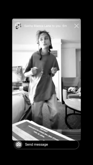Sasha Lane Instagram - This video is so gah damn cute that I’m almost nervous I hit “she used to light up the room” energy 😅 28 and hopefully counting lmao