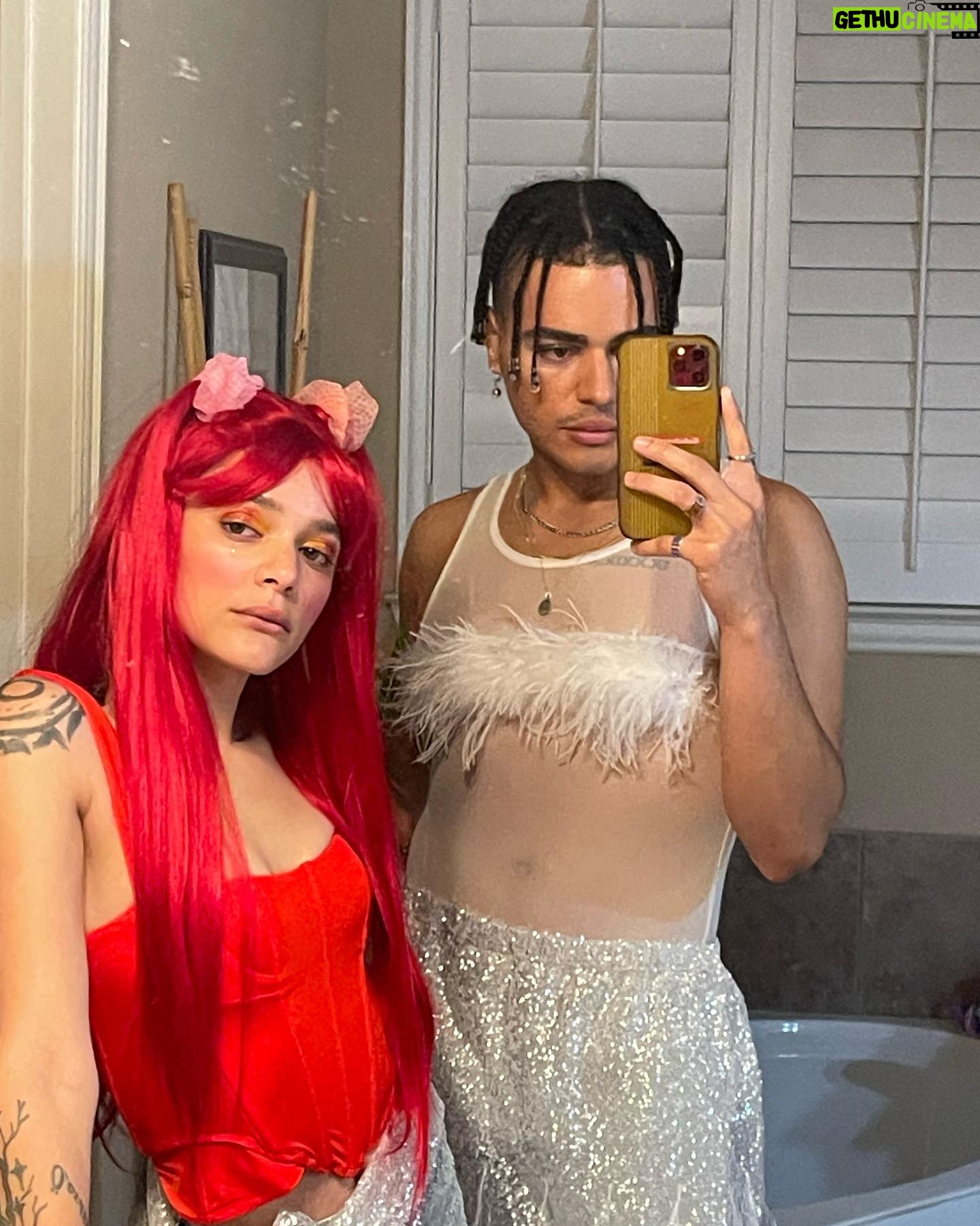 Sasha Lane Instagram - lifers. 🧡 happy birthday bestie @sergiodarcylane ( once again literally )