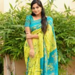 Sathya Devarajan Instagram - Last one from this series 🫢🫶❤️ Blouse designed : @ge_s_designer_boutique ❤️ Clicks : @weddings_by_arun ❤️ . . . . #sathyadevarajan #saree #tamilactress #randoms