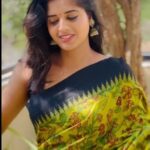 Sathya Devarajan Instagram - Wait for the last clip ❤️ Saree : @nithifasions . . . #sathyadevarajan #trending #tamilponnu #tamilactress