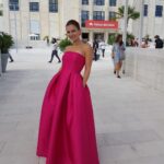 Sawsan Arsheed Instagram – @r_al_ali  Thank you for this wonderful dress which impressed everyone here. 💖💖💖. #Syrian #Designer #ramialali #lovely #dress #venise #festival #actress