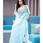 Sayantani Guhathakurta Instagram - Feeling aqua 🩵... Click - @anjandhauriphotography Mk up - @ig_baishakhi Hair - #joydas Styling - @proloydasguptacouture Outfit - @sansabypoojakapoor Location - @thepark_kol Shoot for @aajkaal.in Retouch - @retouch_amit