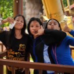 Sazzy Falak Instagram - On the 28th of April, we celebrated my husband’s @nash_idrus and twin daughters’ @imaanlilytiararose birthday at one of favourite places in Malaysia… Sunway Lagoon Theme Park! . The day started as early as 11am with our guests arriving at the Surf Pool Entrance and then were ferried (more like buggy-ed) to the Splash Park where the party and food were set up beautifully. @sunwaylagoonmalaysia even organised a scavenger hunts for the kids which got them to explore the whole theme park. Everyone got prizes filled with Sunway Lagoon merchandises too! After a whole lot of eating and the scavenger hunt, the kids then had the time of their lives going on probably every ride there, dry park and wet park all. Bukan budak2 je yg excited, the adults pun gila2 nail rides hokayyy! My favourite one… the Vuvuzela!! Hahahaha! It definitely was one of the best decisions I’ve ever made, to throw the girls 13th birthday party at Sunway Lagoon. We all had a blast!!!