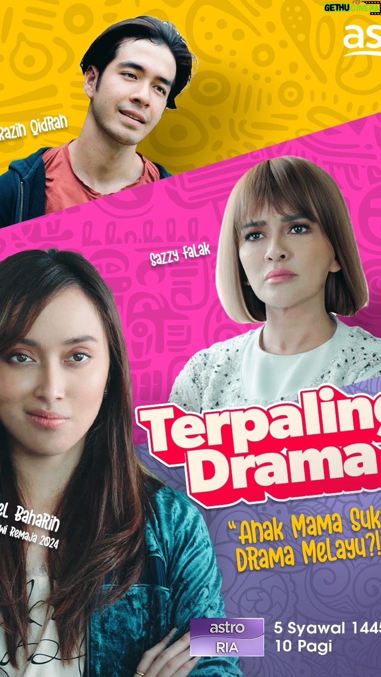 Sazzy Falak Instagram - Hope you guys enjoyed “Terpaling Drama” this morning on the 5th of Syawal. Pretty sure you can catch it on Astro Go if you missed it. Had a blast shooting this tele with @liyanajasmay and the @mermaidstudios team. I got to explore the “Makcik Bawang” side and the “Datin Sri” side of me which was fun 🤩 #astroria #terpalingdrama Starring @nurel_baharin @mustaqimbahadon @razinq @darienaeld @zalfazin