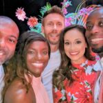 Seema Jaswal Instagram - #outout with @itvfootball with my own take on the red dress emoji 💃🏽 Reunited for the Womens Football World Cup and I can’t wait! On your TV this morning at 10:30am France 🇫🇷 v Jamaica 🇯🇲 See you there 💛 @fifawomensworldcup #throwback #whatiwore #myoutfit #itvfootball #summerparty #wornbysj💫