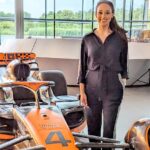 Seema Jaswal Instagram - I had the best time visiting the @mclaren HQ last week and interviewing CEO Zak Brown and the CEO of Entain Jette Nygaard-Andersen. It was informative, insightful and inspiring all at the same time as we discussed everything from technology, to overcoming challenges, to the importance of diversity in business. McLaren Racing delivered their best performance of the season at the British GP at Silverstone. @landonorris with P2 and @oscarpiastri with a P4 finish 🍾 Some might say it’s down to Lady Luck 😉 @entain.careers @f1 #britishgp #f1 #mcclaren #chromeisback #itsyourgame #returntowork #wornbysj💫 #tbthursday #throwbackthursday