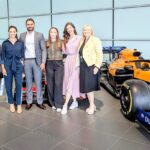 Seema Jaswal Instagram - I had the best time visiting the @mclaren HQ last week and interviewing CEO Zak Brown and the CEO of Entain Jette Nygaard-Andersen. It was informative, insightful and inspiring all at the same time as we discussed everything from technology, to overcoming challenges, to the importance of diversity in business. McLaren Racing delivered their best performance of the season at the British GP at Silverstone. @landonorris with P2 and @oscarpiastri with a P4 finish 🍾 Some might say it’s down to Lady Luck 😉 @entain.careers @f1 #britishgp #f1 #mcclaren #chromeisback #itsyourgame #returntowork #wornbysj💫 #tbthursday #throwbackthursday