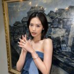 Seira Anzai Instagram - Thank u... @sundayjapon_tbs 💙🩵 ⠀ hair&make: @akiyamahitomi09 stylist~ @df4810 one-piece: @maisonspecial_women jewelry: @novicetokyo shoes: @alexanderwangny
