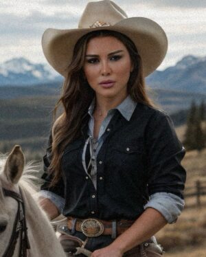 Selen Görgüzel Instagram - 🤠 #cowgirl @aifacecraft1 tarafından yapıldı şimdi lapinler atlamayın Photoshop’u abartmışsın diye 😅