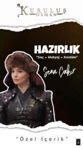 Sena Çakır Instagram - Sena Çakır’ın Esrigün Hatun’ a dönüşme yolculuğu… 🏹 Sena Çakır’s journey to transform into Esrigün… 🏹 #KuruluşOsman @bozdagfilm @_senacakir_