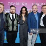 Sepideh Moafi Instagram - Black Bird @deadline Contenders 2023. 🖤🦅 @appletvplus 👗: @sarahslutsky 💄: @kirinstagram 💁🏽‍♀️: @rena.calhoun 🕴️: @brunellocucinelli_brand 👠: @aquazzura 💎: @Pianegonda.jewelry 🧳: @behno_official