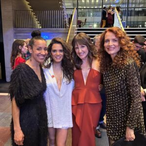 Sepideh Moafi Instagram - Last week we opened #CorruptionPlay @lctheater playing now through April 14th! 💫🗞️ I love this company. 🤍🎭
Thank you @tala.barbotinkhalidy for dressing me in your stunning designs made with Lebanese & Syrian artisans. 🪄🙏🏽
@artistsforceasefire www.artists4ceasefire.org ❤️🕊️
Merci @shanagulatijewelry for the brilliant 💎@manoloblahnik for 👠
Beautiful photos by @triciambaron