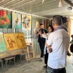 Sepideh Moafi Instagram - I got to spend an afternoon with Syrian artist & refugee @mohamad_jokhadar in his studio at Al Za’atari Refugee Camp in Jordan. He shared some of his work w/me & we spoke about art, process & inspiration. The breadth & depth of his creations took my breath away. I kept circling back to one piece that was inspired by the catastrophic earthquake at the Turkey/Syria border. The three faces on his piece were people he saw in the news who’d lost their families, their homes, their lives. This was Mohammad’s favorite piece & when I shared that it was my favorite too, he quickly offered it to me as a gift. His work isn’t only on display in the studio, you can find huge displays of his art on buildings throughout the camp & inside facilities like the @rescueorg health clinic. He said he recently spent a day & a half creating a massive mural together with some of the children in the camp. I’m honored & grateful to get to know such a deep, generous artist & can’t wait for the next opportunity to visit him. Thank you Mohamad. You inspire me. ✨❤️✨ @rescueorg