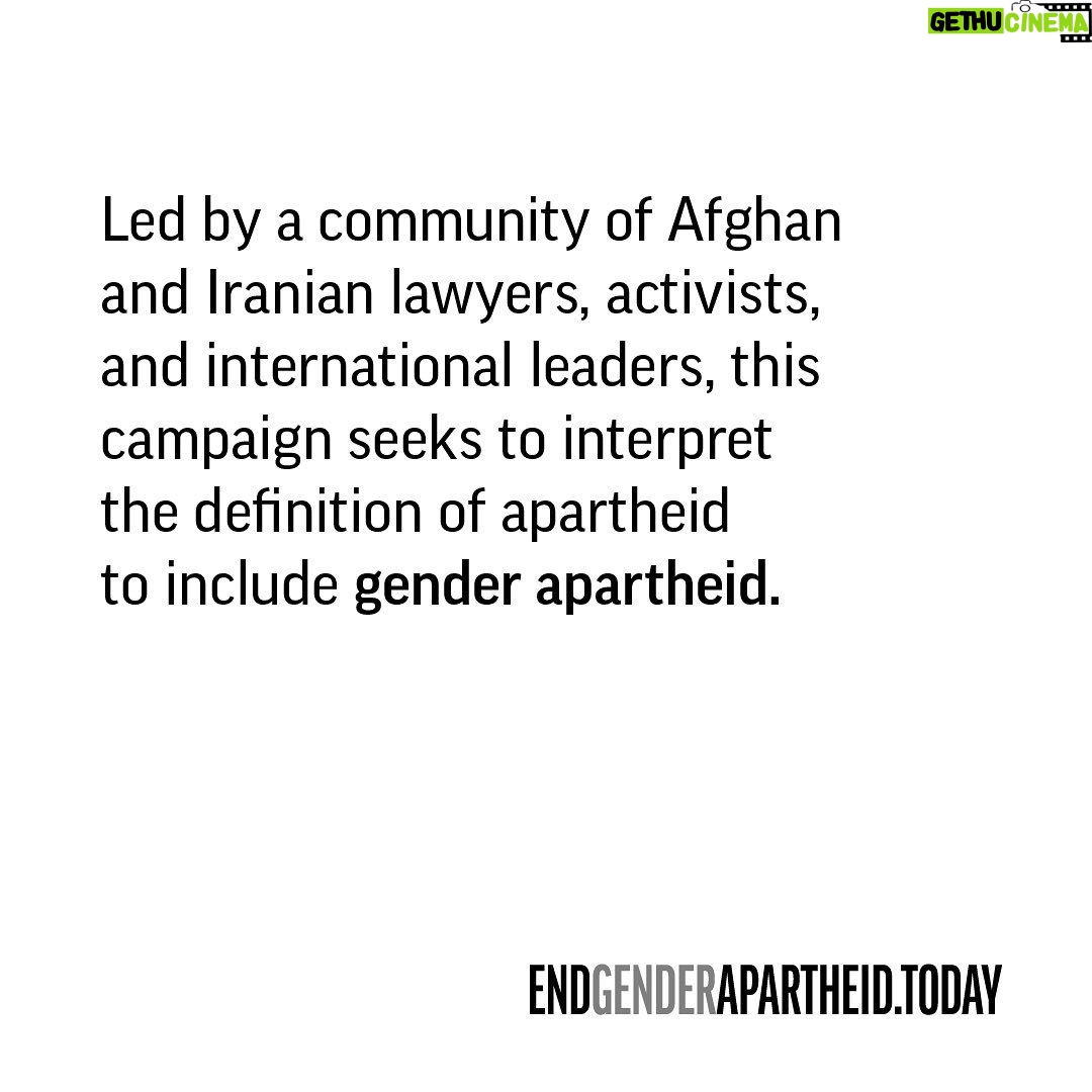 Sepideh Moafi Instagram - I stand by the women & girls of Afghanistan & Iran and demand that we interpret & expand the legal definition of apartheid to include gender under international laws. Join me - link in bio ✊🏽EndGenderApartheid.Today #EndGenderApartheid #InternationalWomensDay
