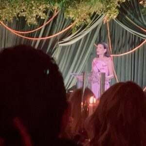 Sepideh Moafi Instagram - Thank you @clooneyfoundationforjustice #AlbiesAwards for an unforgettable evening celebrating some of the world’s most courageous truth seekers. Niloofar Hamedi & Elahe Mohammadi, the journalists who broke the Jina #MahsaAmini story to the world were honored with the #JusticeForWomen Award. These brave women were arrested shortly after breaking the story over a year ago & have been in prison ever since. Nevertheless, the #WomanLifeFreedom revolution persists. Other honorees included the remarkable work of @scmsyriancenter (Syria), @truth_hounds (Ukraine), @tlhr.ig (Thailand) & a Lifetime Achievement in Pursuit of Justice to @drdenismukwege (DRC).

Merci merci @mona_assemi for the gorgeous jewels and @prada for the beautiful, timeless shoes. 💖🙏🏽 makeup/hair by moi 🙈