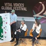Sepideh Moafi Instagram - Deeply moved & inspired by all the women involved in the outstanding @vitalvoices series of panels at the global #vvfestival. @metra_mehran & I had the opportunity to discuss the #GenderApartheid campaign w/ @zainabsalbi moderating. I so admire these two women along w/all of the other sheroes like Afghan powerhouse journalist & women’s right activist Mahbouba Seraj & countless others from Indigenous, Sudanese, Nigerian, El Salvadorian, Indian—women from all over the world who shared a piece of themselves through their advocacy work. ❤️‍🔥 You can watch the Gender Apartheid panel starting at 6:01 with the link in my bio, & please join the growing list of prominent signatories by adding your name to the EndGenderApartheid.today campaign (link also in bio). #womanlifefreedom