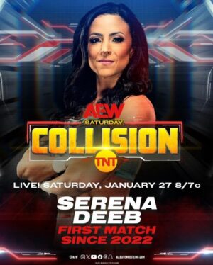 Serena Deeb Instagram - Back for gold! This Saturday on @aew Collision 💪