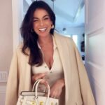 Serinda Swan Instagram - Final touches before press day w @audible Hair @rickyfraserhair Mua @grace_phillips Dress @majeparis Coat vintage @ralphlauren