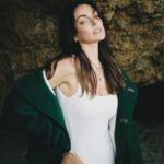 Serinda Swan Instagram - The cliffs Photos on film by @aruti.ramela Wearing vintage @gucci