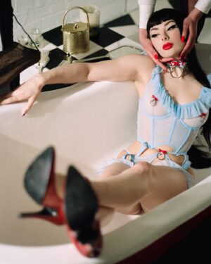 Séverine Instagram - Most adorable lingerie by @pivovarova_lingerie ⛲️ captured uniquely by @jamie_noise and sexy claws belonging to @rashakhoyi ♥️