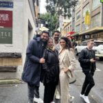 Shabana Azmi Instagram - So #AbhishekBachchan took SaiyamiKher #AngadBedi and me out to an Italian restaurant for lunch today ahead of the World Premiere of our film #Ghoomer directed by #R Balki at the Indian Film festival of Melbourne. Missing you #Balki . What a pity you had to opt out at the last minute because of H1N1 flu.Lunch was a riot