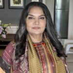 Shabana Azmi Instagram - Padma Bhushan and legendary actress, Shabana Azmi,speaks to #Adi Pocha on Fellowship Of Lost Creative Souls. A real master class in acting and cinema; about working in iconic films like Ankur, Arth, Mandi, as well as Amar Akbar Anthony and Parvarish; on working with directors like Shyam Benegal and Satyajit Ray; on her craft and how she prepares to inhabit her characters; and much more. Totally must listen! https://open.spotify.com/episode/0Zp3s32BpJ4Qhx8H4gmLYi?si=YHImkcgERCO5eg-PQb4MdA clothes courtesy @saundhindia @aafreenmakeupandhair
