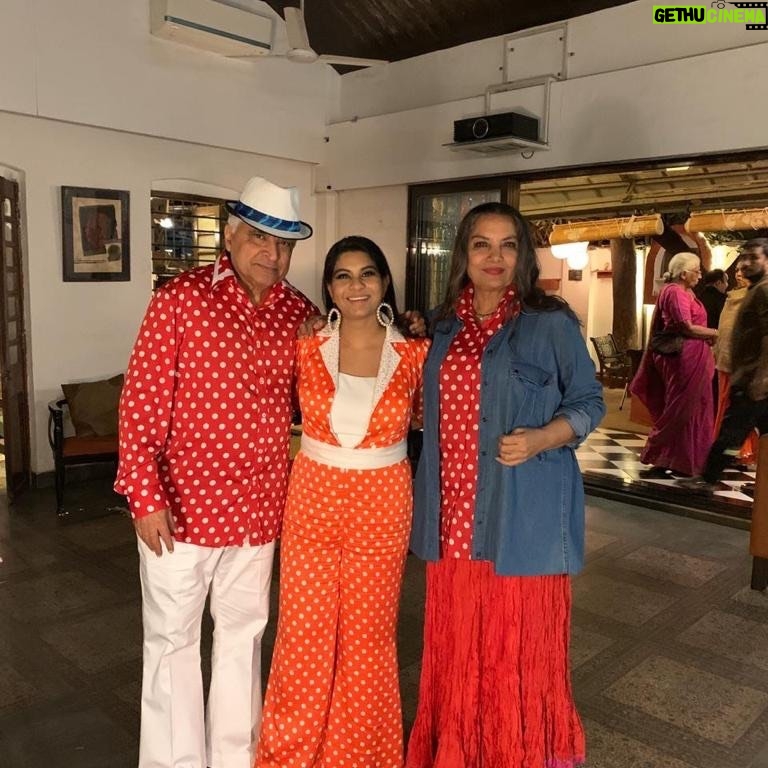 Shabana Azmi Instagram - Ok .. so I get the drift .. polka dots was the theme ..
