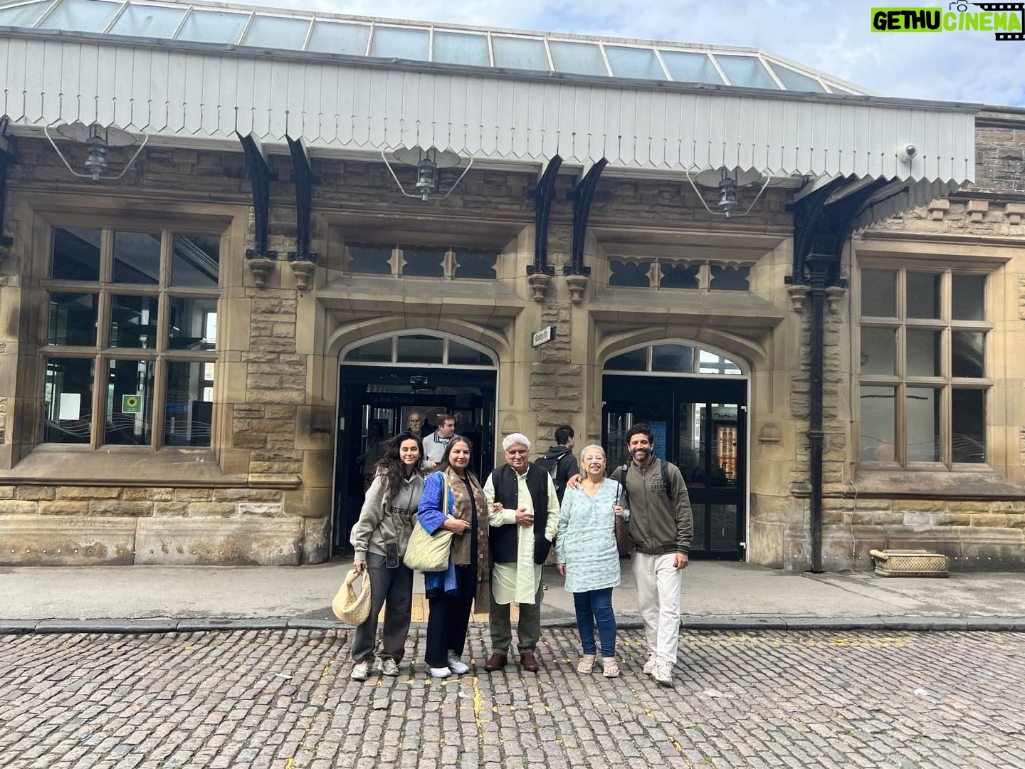 Shabana Azmi Instagram - Quaint little Lancaster station after Shakyas graduation
