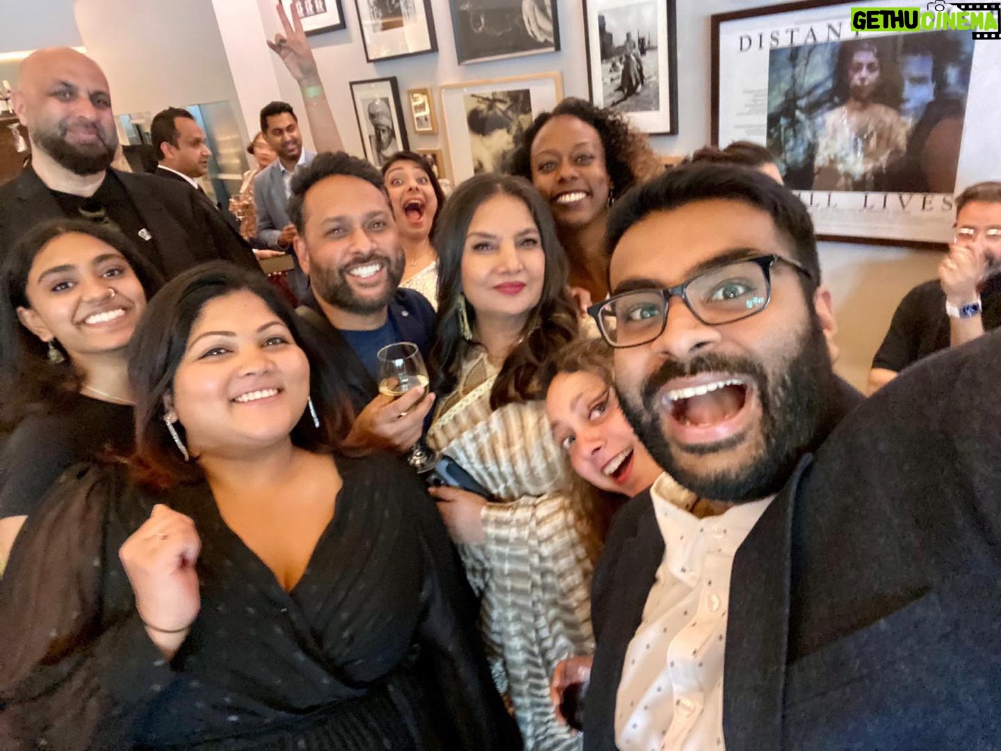 Shabana Azmi Instagram - At the closing ceremony of #UKAFF London with my favourite #Pravesh Kumar #Anuj Radia and friends