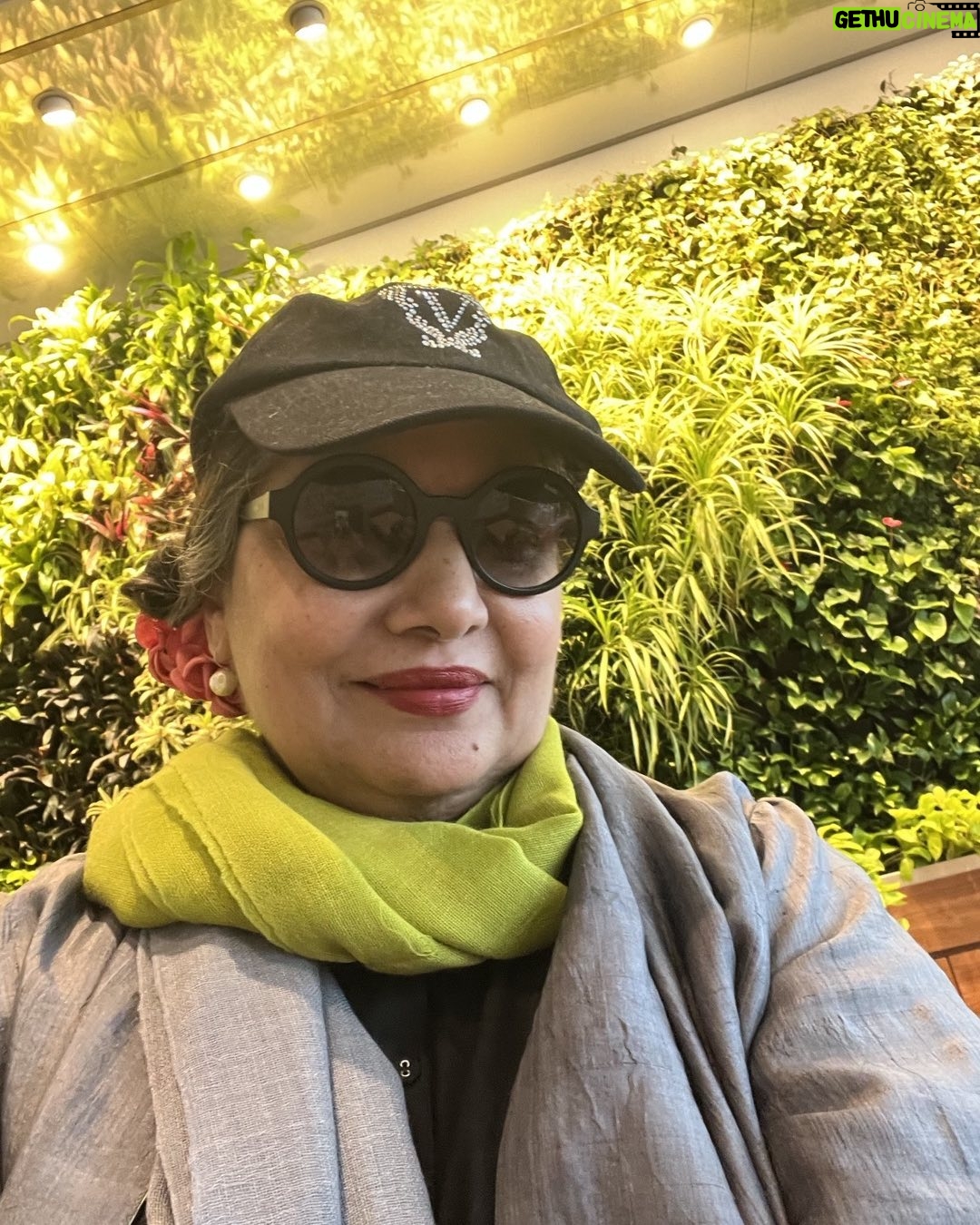 Shabana Azmi Instagram - On flt to London for 25th anniversary of UK Asian Film Festival. I’ve been with #Pushpinder Choudhry since it’s inception in its avatar as Tongues on Fire and thrilled to see the strides it’s taken . Congratulations