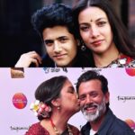 Shabana Azmi Instagram – With #Navin Choudhary  during the shoot of #Madam Sousatzka and now at the UK Asian Film Festival ❤️