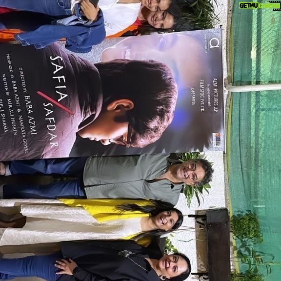 Shabana Azmi Instagram - At the first screening of #Baba Azmi’s #Safia/Safdar produced by #Namrata Goyal . What a heartwarming beautiful film with super performances by an ensemble cast and terrific writing . Take a bow Team S/S❤️ My heart is full