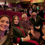 Shabana Azmi Instagram – Two proud fathers at the premiere of #Zoya Akhtar’s #Archies last night with Ashvini Bhave and me