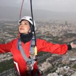 Shahrzad Kamalzadeh Instagram - تجربه پیاده روی در آسمان تهران در کنار طناز عزیزم با تشکر از امیر بدری و گروه حرفه ای @gmax.skypark @amirbadrii 👌 @tannaz.fallahi ❤️