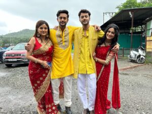 Shaily Priya Instagram - One year to fun , laughter, hardwork and little bit of fights . 
Kismat ki lakiron se completes one year 
@shemarooumang @rstfofficial