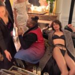 Shalom Harlow Instagram – TOO HOT @ysl after party 📸 @evaherzigova  @anthonyvaccarello  @emmanueltomasini