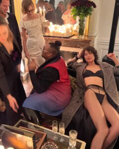 Shalom Harlow Instagram - TOO HOT @ysl after party 📸 @evaherzigova @anthonyvaccarello @emmanueltomasini