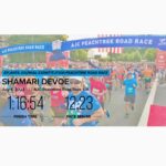 Shamari DeVoe Instagram - Perfect timing at the #PeachtreeRoadRace today running to keep families together! Happy 4th! #Married4Life #Married4LifeWalk #DeVoeted 🏃🏾‍♀️😅