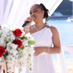 Shamari DeVoe Instagram - Therefore what GOD has joined together, let no one separate. Mark 10:9 To @setep_hotep_bey and @pammy_1013 , we thank you both for allowing us to continue our journey as #marriageambassadors as you begin yours as a newly wedded couple! Officiating your wedding in #Jamaica on 1-13-24 was magical, rewarding and immensely inspiring! The song you chose for @ShamariDeVoe to sing made the moment even more heartfelt! Just know, we wouldn’t have been anywhere in the world on your GOD ordained day. • Continue to love on each other as you did in the beginning. • Continue to ask questions and always keep getting to know each other because we are forever changing. • Active listen to each other because that will allow you to understand what the other persons needs, desires and challenges are so you can address them. • That’s just the tip of the iceberg! • Make sure marriage maintenance with a coach/counselor is a part of your plan moving forward and stay close to like minded couples that are not giving up on each other and will hold you both accountable! We love you both to life and look forward to seeing you at the @Married4LifeWalk on April 26-27! IT’S OFFICIAL NOW!!! 😉💍🖤 Remember —> “Never let go of the hand you are holding…” #DeVoeted