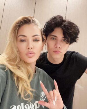 Shanna Moakler Instagram - Im not sure where the time has gone, and I really wish it would slow down..... but Happy 20th Birthday to my handsome and talented son @landonasherbarker ! raising you, knowing you and being your mom has been one of the greatest joys of my life. You have grown into an amazing man, you are kind, patient and so gifted. I can't wait to watch you continue to make amazing music and create even more memories with you. I love you so much.  Happy birthday ❤️👻👩‍👦
