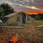 Shannon Elizabeth Instagram – Camping next to @munutherhino in his new sanctuary. Lots of rain yesterday, but tonight was a stunning sunset. Tomorrow’s another day of long, hot work ahead. So much to do here, but we’re loving every minute of it!! 

#munutherhino
#shannonelizabethfdn
#oztent
#campingwithdogs
#love