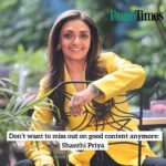 Shanti Priya Instagram - #Exclusive: After appearing in many successful films in the early 90s, actor @shanthipriya333 took a break from acting to focus on her marriage. While she did a few TV shows in between, the actress is set to make a comeback to the big screen with a biopic on Sarojini Naidu and has also wrapped filming for a Tamil project. In a chat, Shanthi talks about how things have changed after her long break, coping with the loss of her husband, trolls, and more. Click the link in our story for the full interview . . #shanthipriya #ikkepeikka #saugandh #akshaykumar #mithunchakraborty #sarojininaidu #siddharthray #comeback #trolls #interview #bollywood #tollywood #punetimes