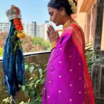 Shanti Priya Instagram - Happy Gudi Padwa & Happy Ugadi 💕💫💕💫💕 Yours truly shanthi priya ❤️ Shanthi priya shanthipriya dancer actor festival Ugadi gudi Padwa