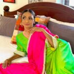 Shanti Priya Instagram - “Chilling like a Punjabi Kudi: Unwind, Unplug, Unleash the Vibes!” shanthipriya shanthi priya vibes funny actor Makeup & styled by yours truly @shanthipriya333 Hair by @amuthevar Outfit by @swtantraofficial #instapost #trending #fyp #shanthipriya #ootd #event #post #chill #punjabikudi